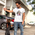 Dog with friends